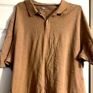 Men’s XXL slightly used tan  collared Covington shirt from a smoke-free home